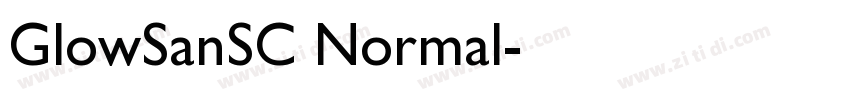 GlowSanSC Normal字体转换